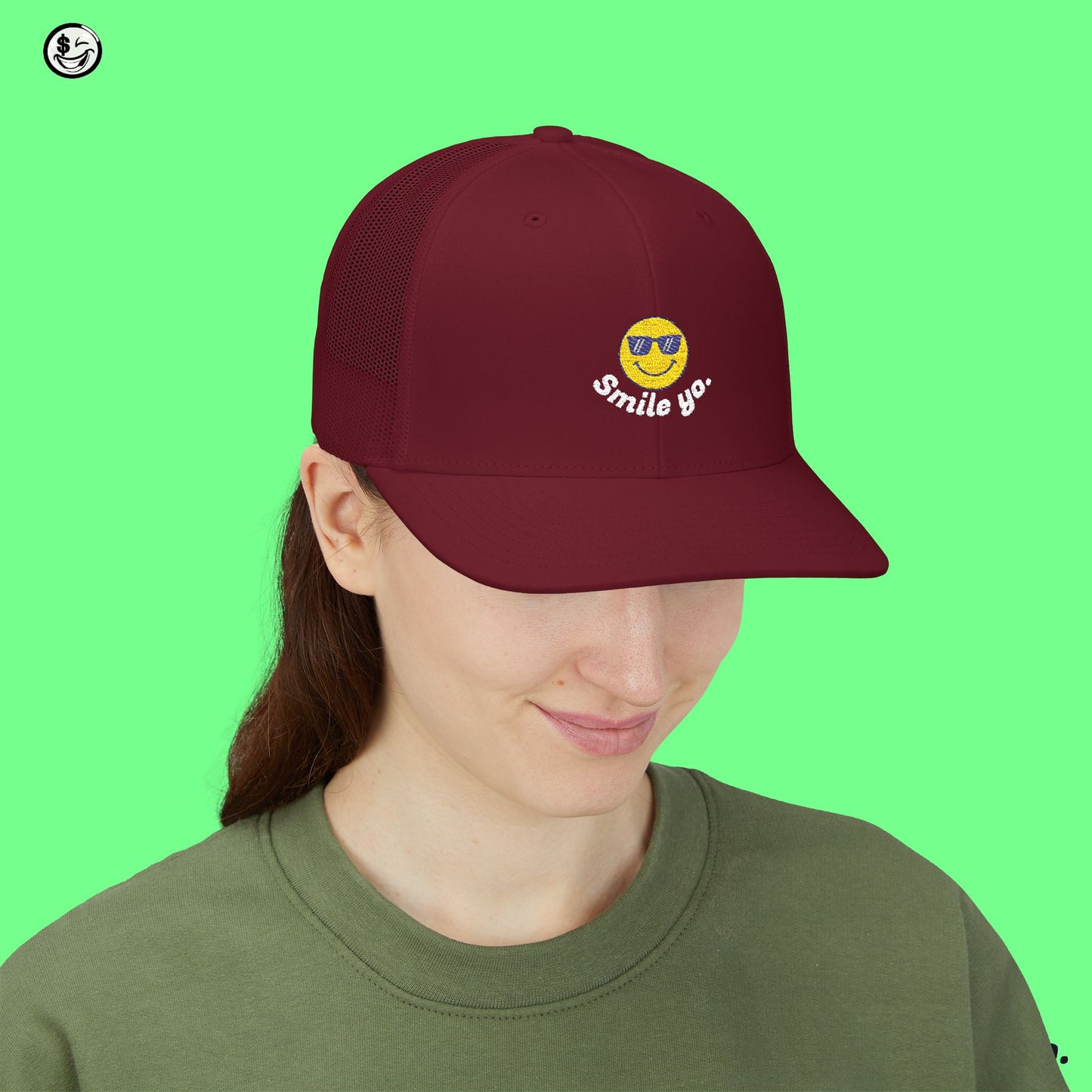 Smile Yo Trucker Embroidered