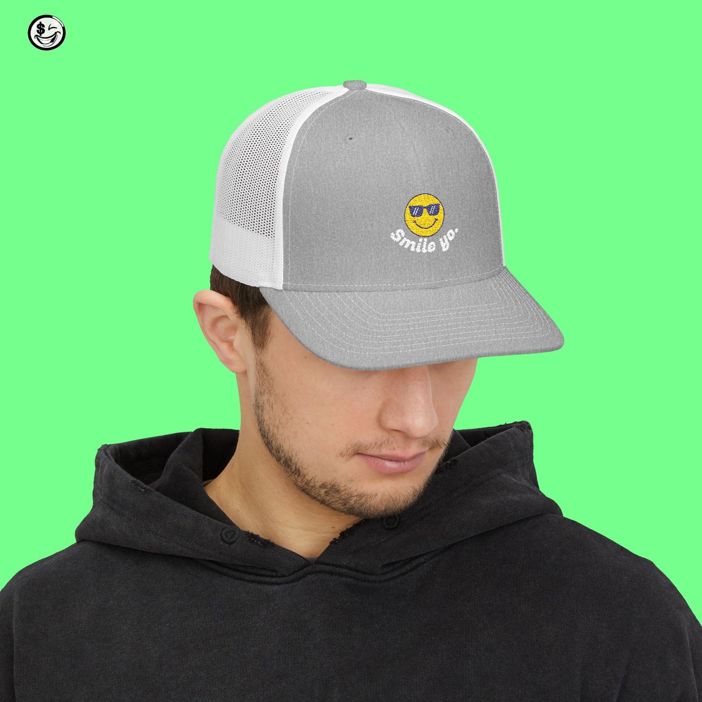 Smile Yo Trucker Embroidered
