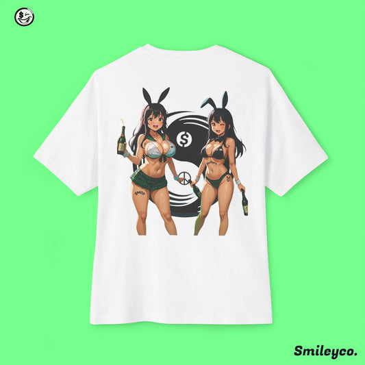 Money and Peace Bunnies Tee Shirt
