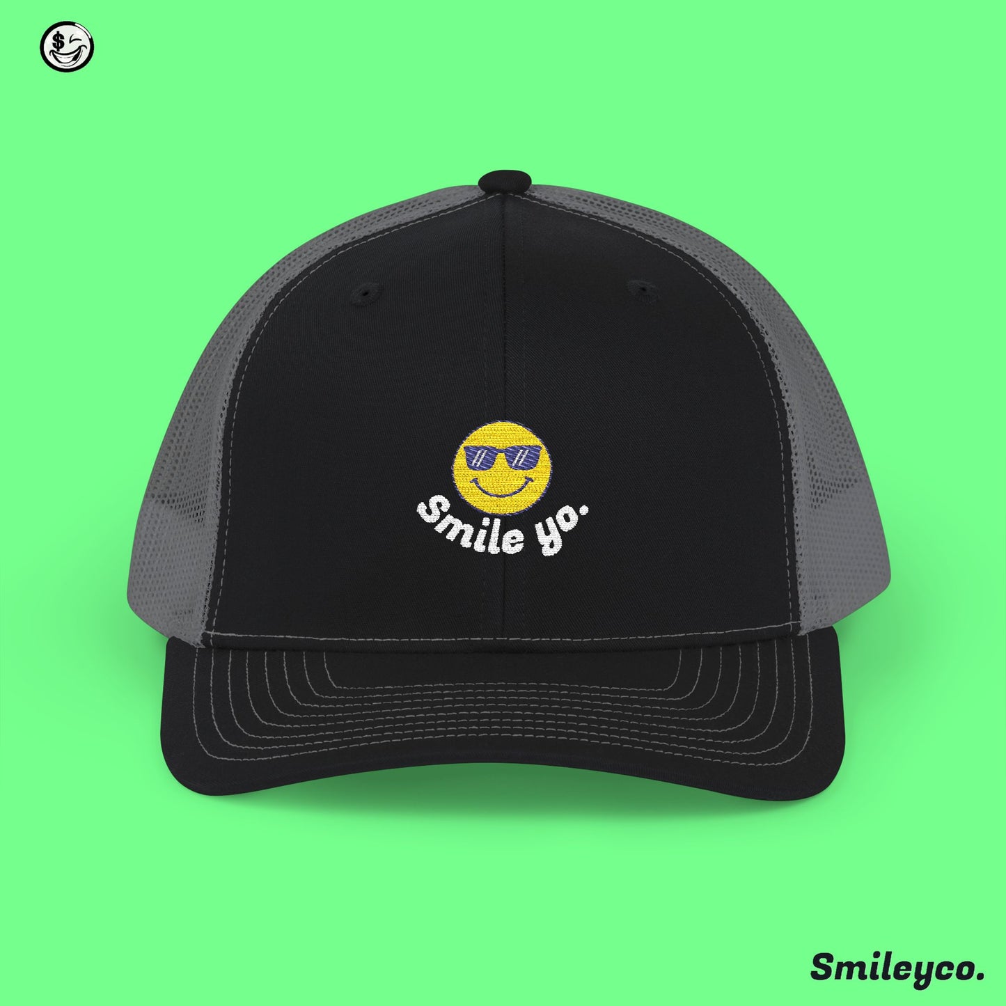 Smile Yo Trucker Embroidered