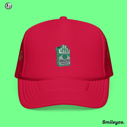 Smile Smokes Foam Embroidered