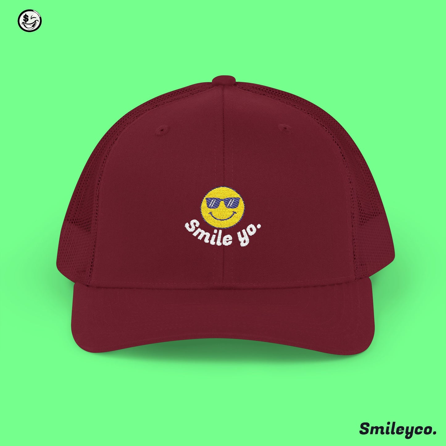Smile Yo Trucker Embroidered