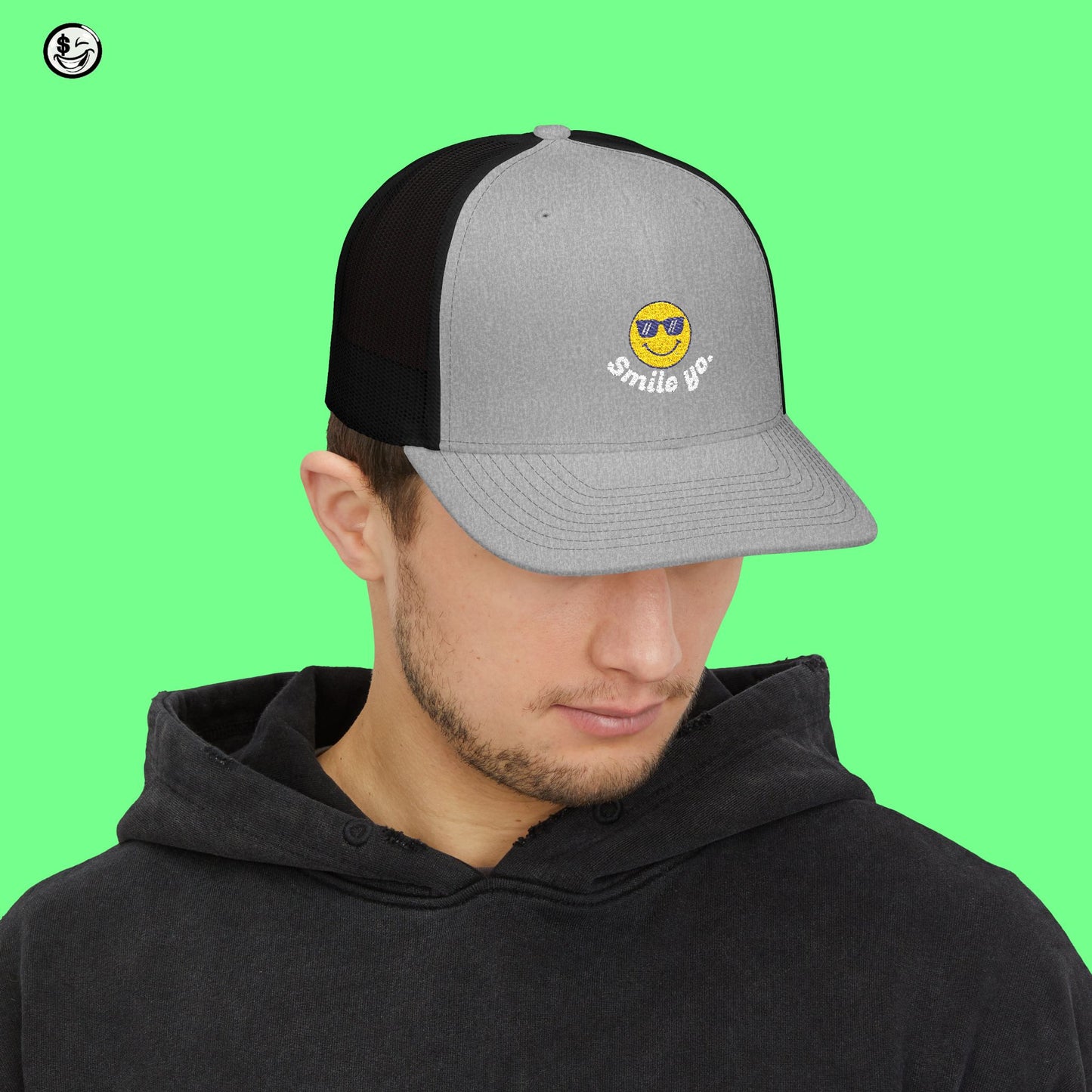 Smile Yo Trucker Embroidered