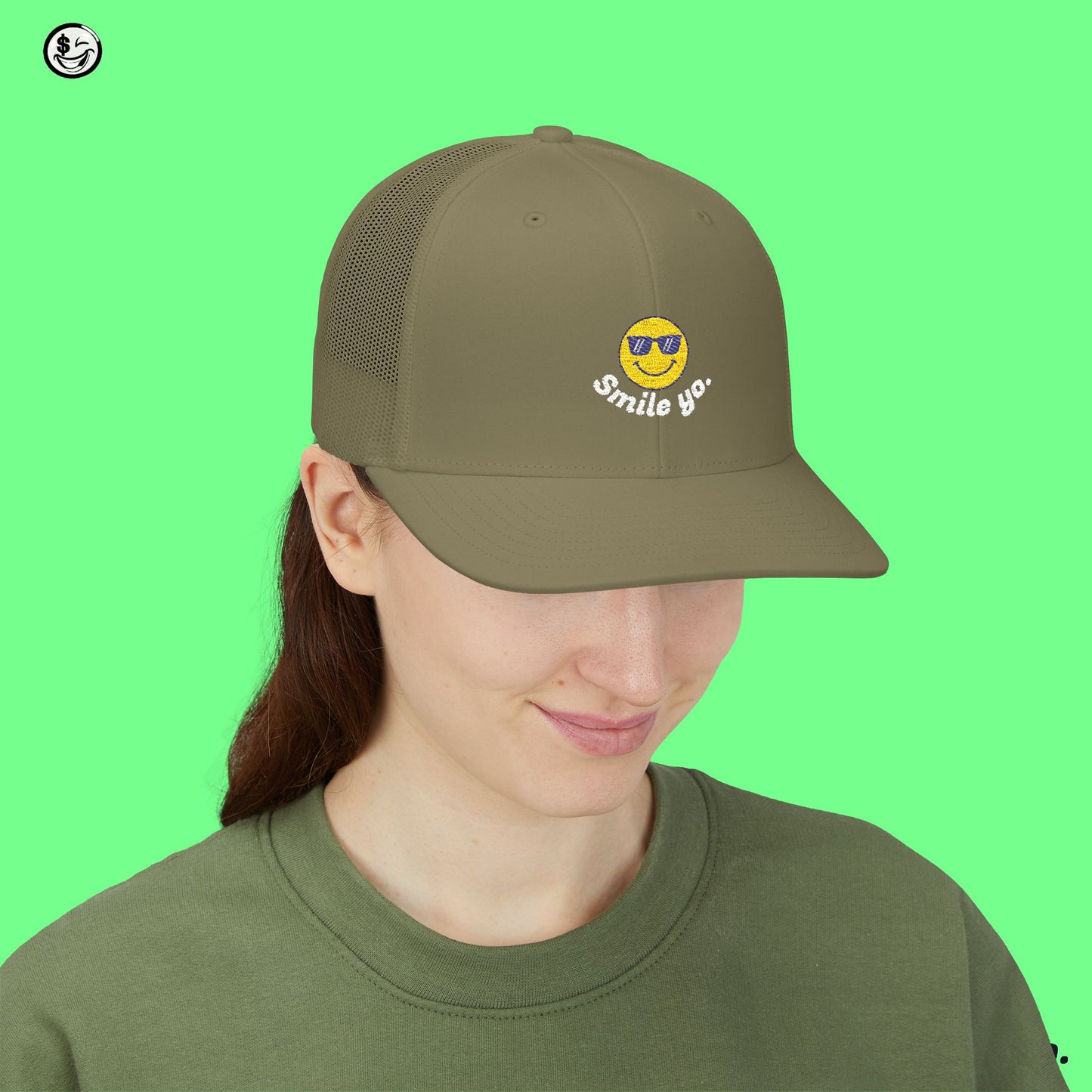 Smile Yo Trucker Embroidered